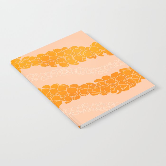 Puakenikeni leis on coral pink Notebook Gallery Image 2