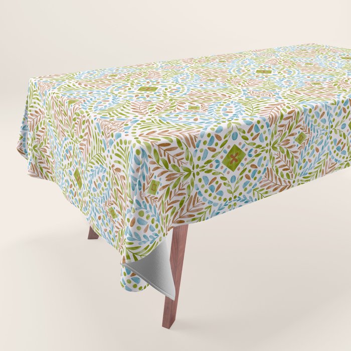 Natural Foliage Fusion G Tablecloth Gallery Image 1