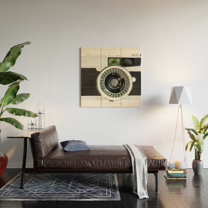 Vintage camera Wood Wall Art Gallery Image 2