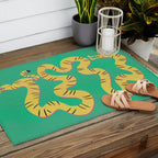 Playful Twisting Tiger Outdoor Rug Gallery Image 2