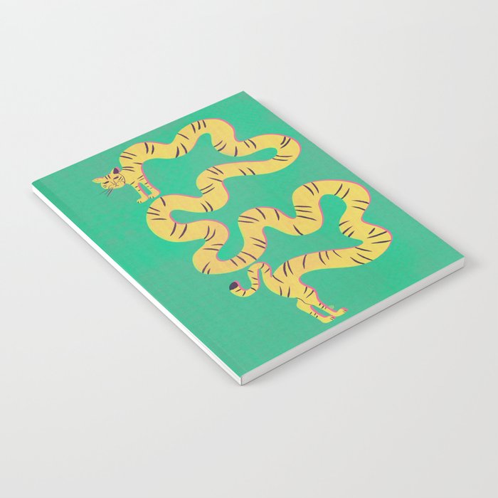 Playful Twisting Tiger Notebook Gallery Image 2