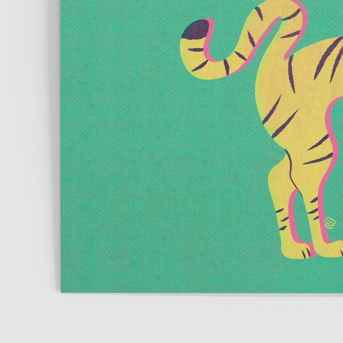 Playful Twisting Tiger Poster Gallery Image 3
