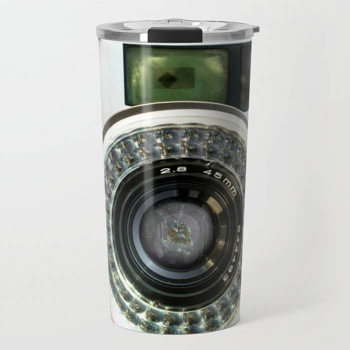 Vintage camera Travel Mug Gallery Image 1