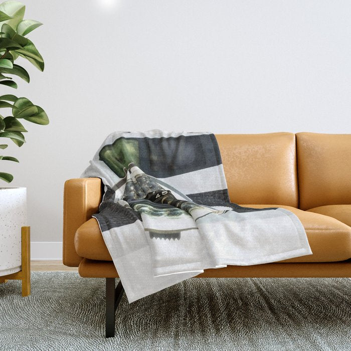 Vintage camera Throw Blanket Gallery Image 1