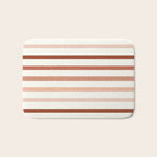 terra cotta stripes  Bath Mat Gallery Image 1
