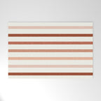 terra cotta stripes  Welcome Mat Gallery Image 1