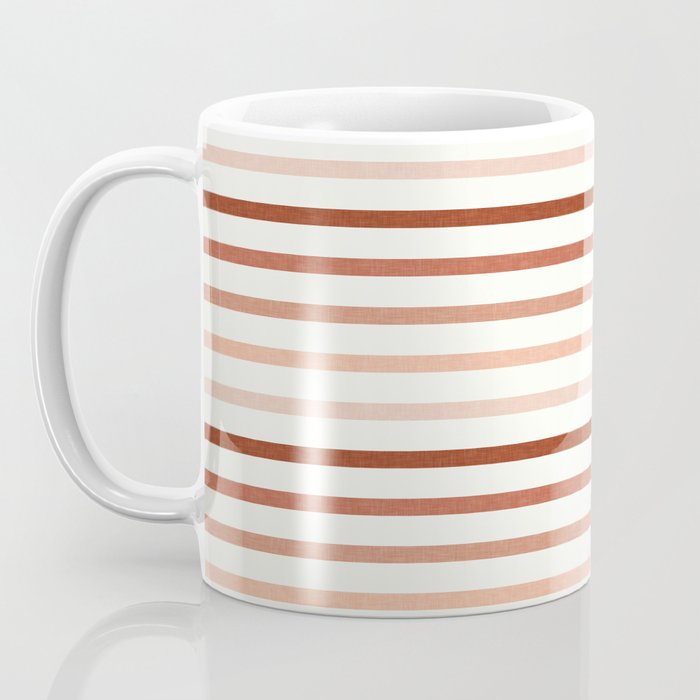 terra cotta stripes  Coffee Mug Gallery Image 3