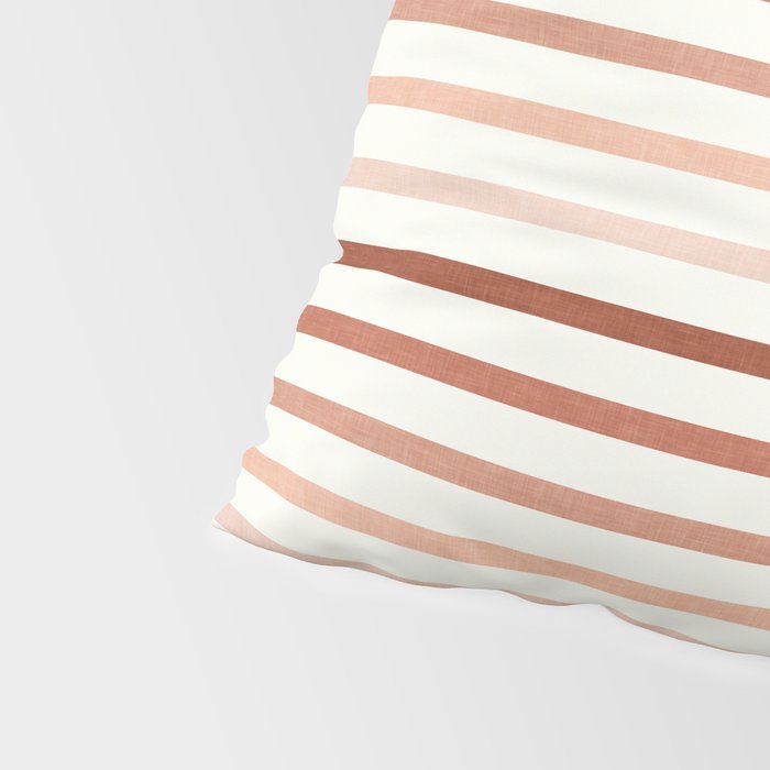 terra cotta stripes  Pillow Sham Gallery Image 4