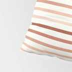 terra cotta stripes  Pillow Sham Gallery Image 4
