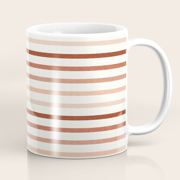 terra cotta stripes  Coffee Mug Gallery Image 1