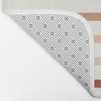 terra cotta stripes  Bath Mat Gallery Image 2
