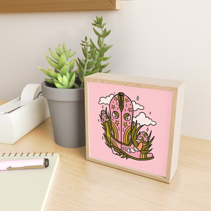 Libra Cowboy Boots Mini Art Print Gallery Image 2