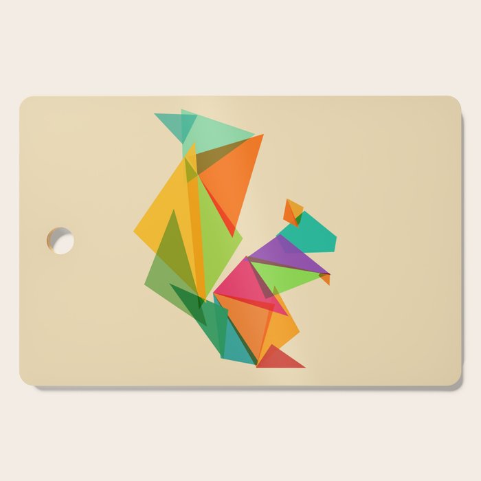 Fractal geometric Squirrel Cutting Board Gallery Image 1