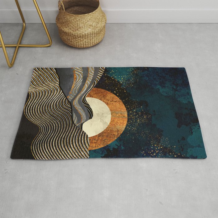 Gold & Silver Fields Rug Gallery Image 1