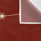 Aquarius Zodiac Star Constellation Line Art Ruby Red Wall Tapestry Gallery Image 3