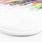 nashville skyline artistic Bath Mat Gallery Image 3