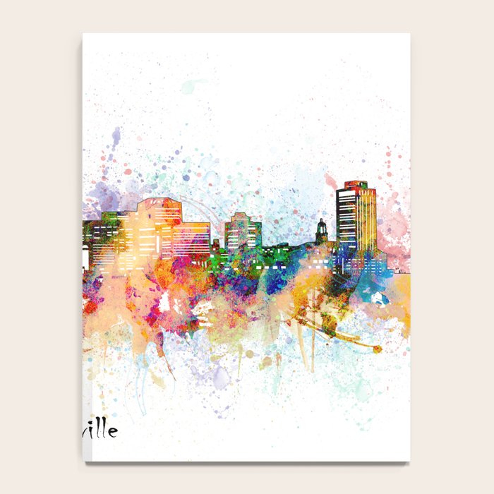 nashville skyline artistic Notebook Gallery Image 4