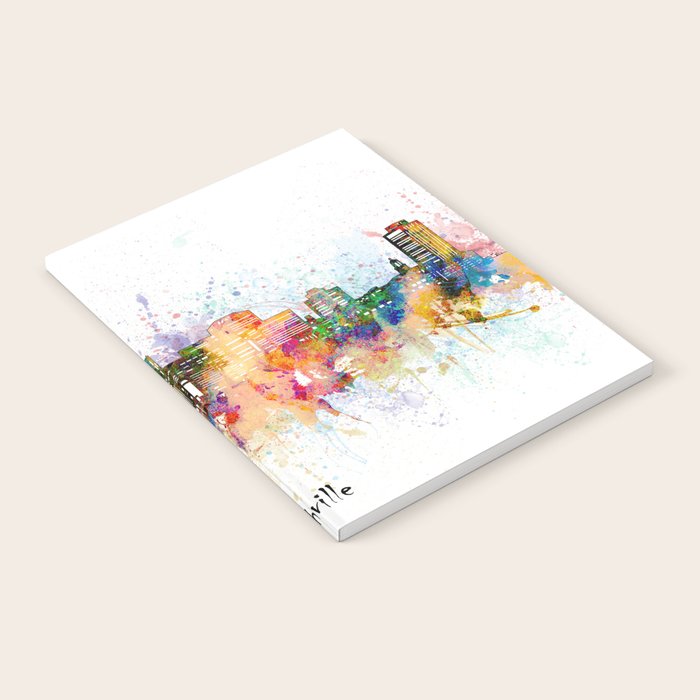nashville skyline artistic Notebook Gallery Image 2