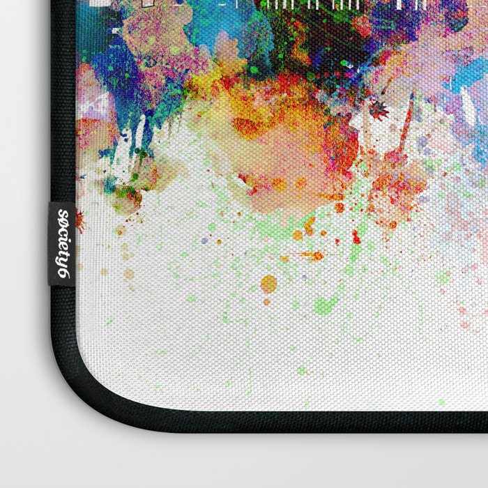 nashville skyline artistic Laptop Sleeve Gallery Image 3