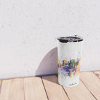 nashville skyline artistic Travel Mug Gallery Image 4