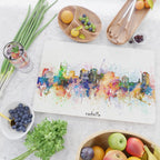 nashville skyline artistic Cutting Board Gallery Image 2