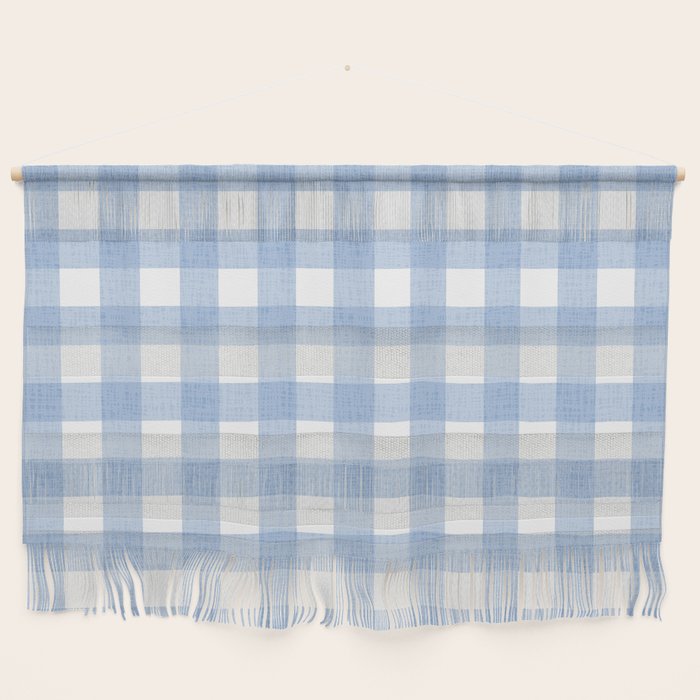 Powder Blue Plaid Wall Hanging Gallery Image 1