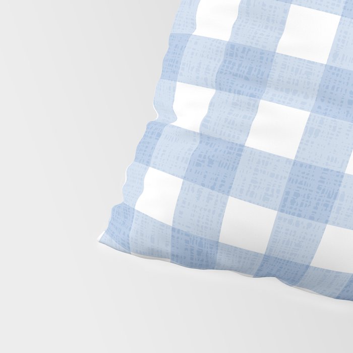 Powder Blue Plaid Pillow Sham Gallery Image 4