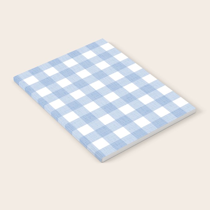 Powder Blue Plaid Notebook Gallery Image 1