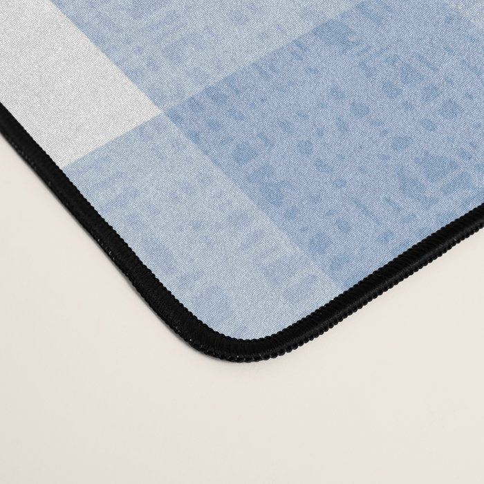 Powder Blue Plaid Desk Mat Gallery Image 4