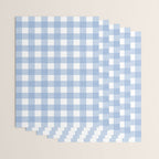 Powder Blue Plaid Wrapping Paper Gallery Image 3
