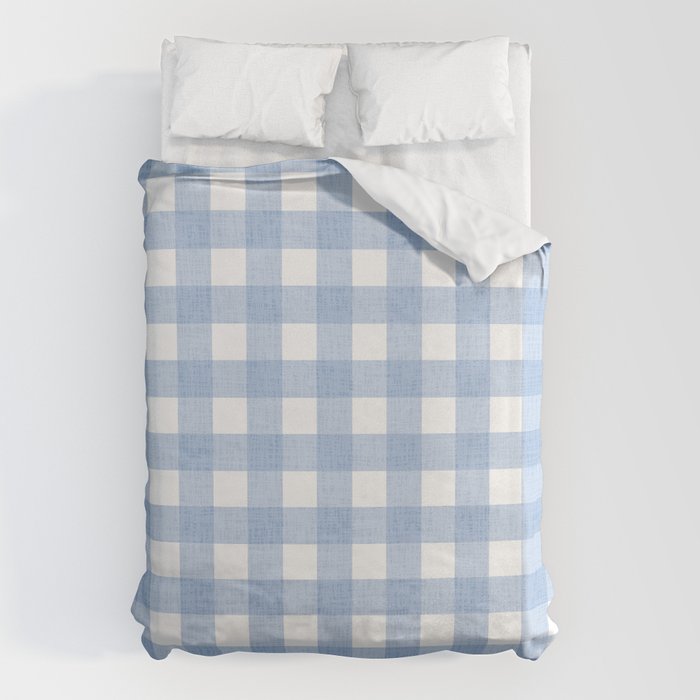 Powder Blue Plaid Duvet Cover Gallery Image 6