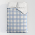 Powder Blue Plaid Duvet Cover Gallery Image 6