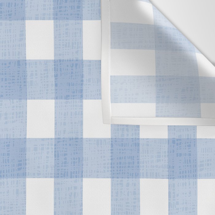 Powder Blue Plaid Wall Tapestry Gallery Image 3