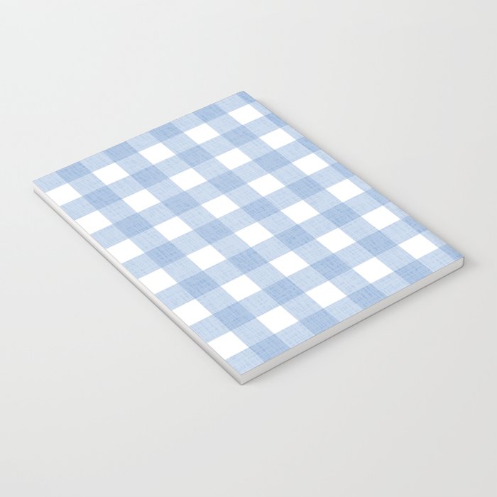 Powder Blue Plaid Notebook Gallery Image 3