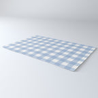 Powder Blue Plaid Rug Gallery Image 3