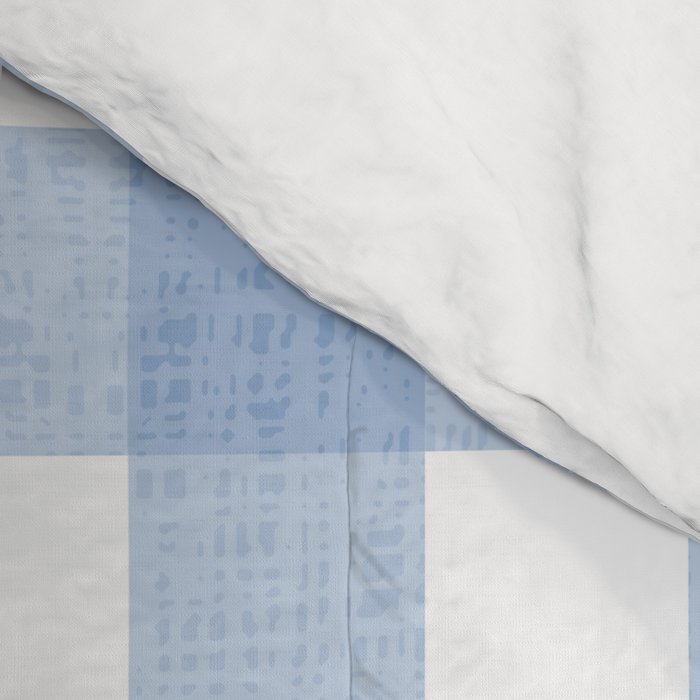 Powder Blue Plaid Comforter Gallery Image 4