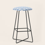 Powder Blue Plaid Stool Gallery Image 1