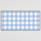 Powder Blue Plaid Desk Mat Gallery Image 3