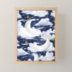 Magical Moon and Stars Mini Art Print Gallery Image 1