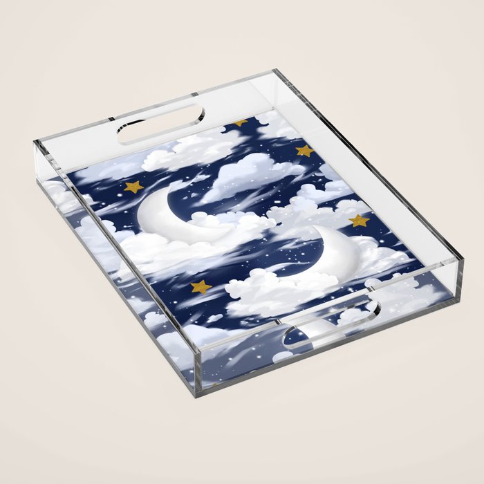 Magical Moon and Stars Acrylic Tray Gallery Image 1