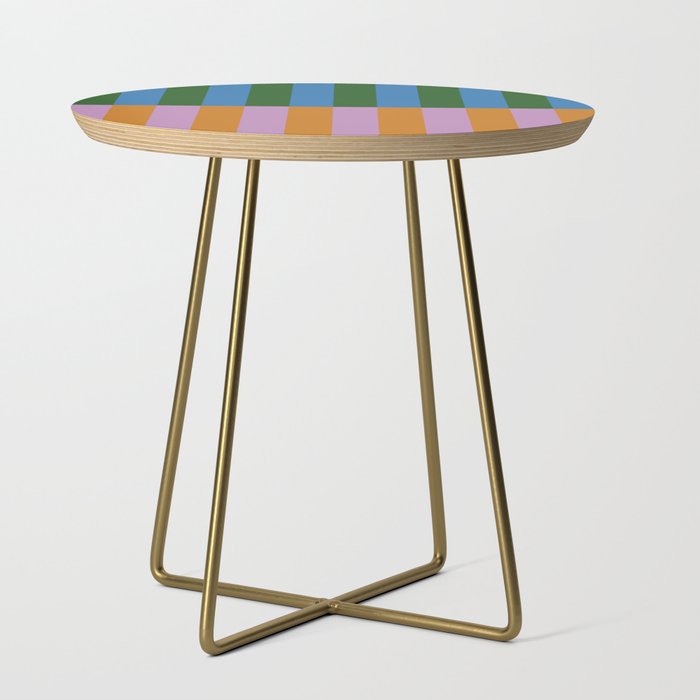 Abstraction_GEOMETRIC_STRIPE_LINE_COLORFUL_POP_ART_0701L Side Table Gallery Image 1