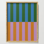 Abstraction_GEOMETRIC_STRIPE_LINE_COLORFUL_POP_ART_0701L Serving Tray Gallery Image 1