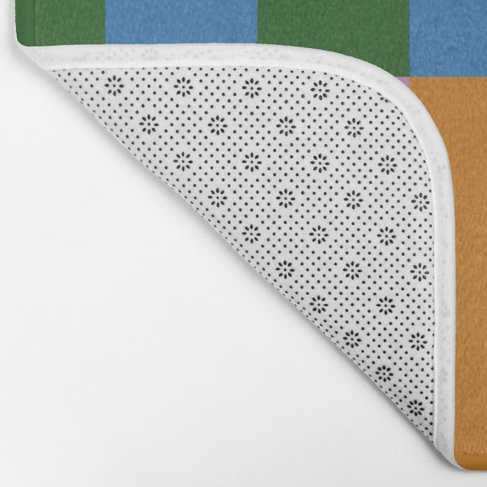 Abstraction_GEOMETRIC_STRIPE_LINE_COLORFUL_POP_ART_0701L Bath Mat Gallery Image 2