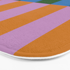 Abstraction_GEOMETRIC_STRIPE_LINE_COLORFUL_POP_ART_0701L Bath Mat Gallery Image 3