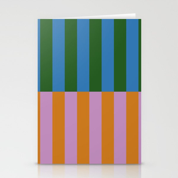 Abstraction_GEOMETRIC_STRIPE_LINE_COLORFUL_POP_ART_0701L Stationery Card Gallery Image 1