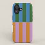 Abstraction_GEOMETRIC_STRIPE_LINE_COLORFUL_POP_ART_0701L iPhone Case Gallery Image 1