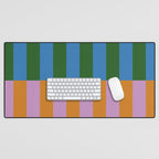 Abstraction_GEOMETRIC_STRIPE_LINE_COLORFUL_POP_ART_0701L Desk Mat Gallery Image 1