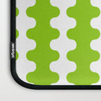 Wavy Stripes Lime Green Ogee A-Go-Go Retro Contemporary Pattern Laptop Sleeve Gallery Image 3