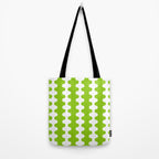 Wavy Stripes Lime Green Ogee A-Go-Go Retro Contemporary Pattern Tote Bag Gallery Image 2