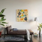 Tropical Toucans - Sepia Palette Wood Wall Art Gallery Image 2